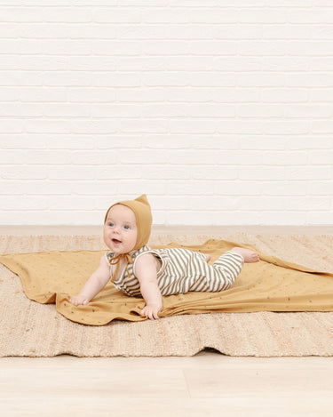 Quincy Mae Organic Pixie Bonnet, Ocre